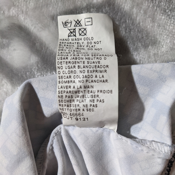 Tommy Hilfiger Tankini top size 8 halter tie neck navy and white geometric - Picture 5 of 7